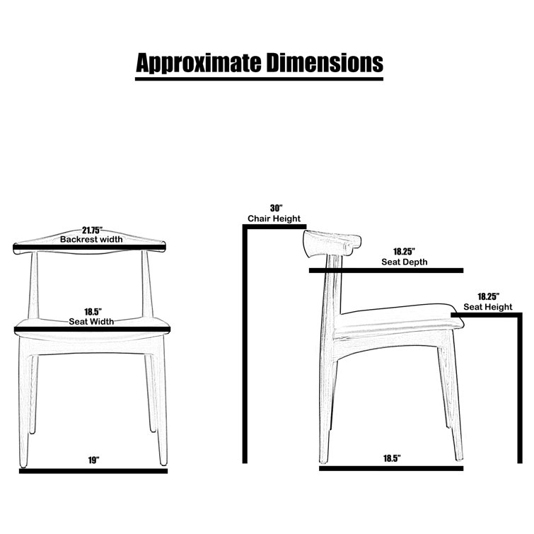 Average dining chair discount height